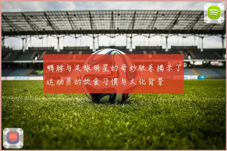 鸭脖与足球明星的奇妙联系揭示了运动员的饮食习惯与文化背景