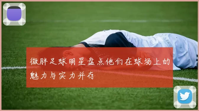 微胖足球明星盘点他们在球场上的魅力与实力并存